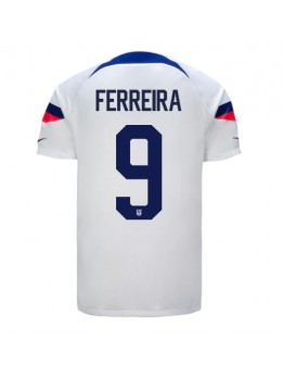 Billige forente stater Jesus Ferreira #9 Hjemmedrakt VM 2022 Kortermet